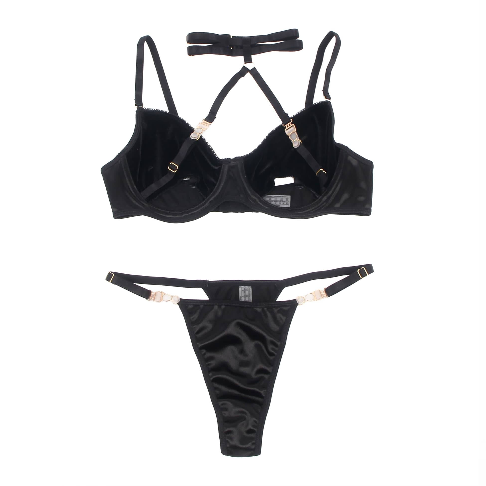 Lingerie Sets YesX YX871Q Hollow Cut Halter Bra Set
