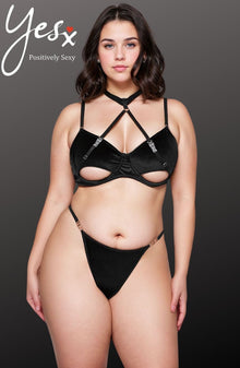 Lingerie Sets YesX YX871Q Hollow Cut Halter Bra Set