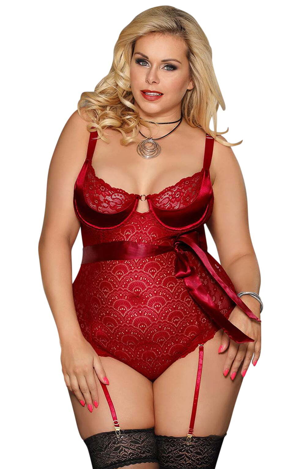Lingerie Sets YesX YX951Q Red Body