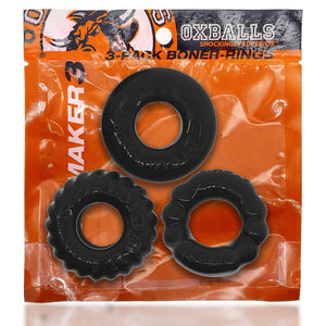 Love Rings BONEMAKER 3-PACK C-RING BLACK (NET)
