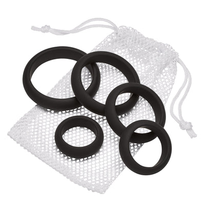 Cloud 9 Comfort Cock Rings – Flat Back 5-Pack