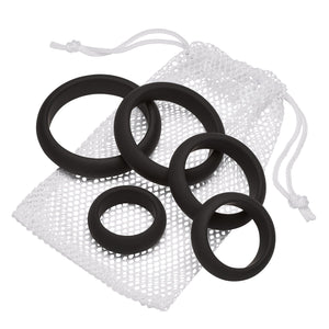 Love Rings CLOUD 9 COMFORT COCK RINGS W/FLAT BACK 5-PK PRO SENSUAL LINE