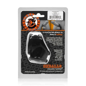 Love Rings Cocksling 2 cock & ball sling oxballs black (net)