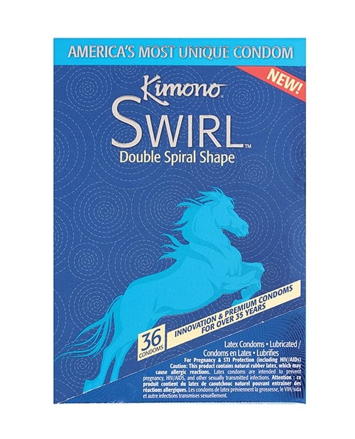 Lubricated Kimono Swirl Condom - Pack of 36