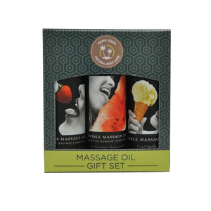 Massage - Oils Lotions Creams & Glides EB Edible Gift Set (3 2oz Massage Oils)