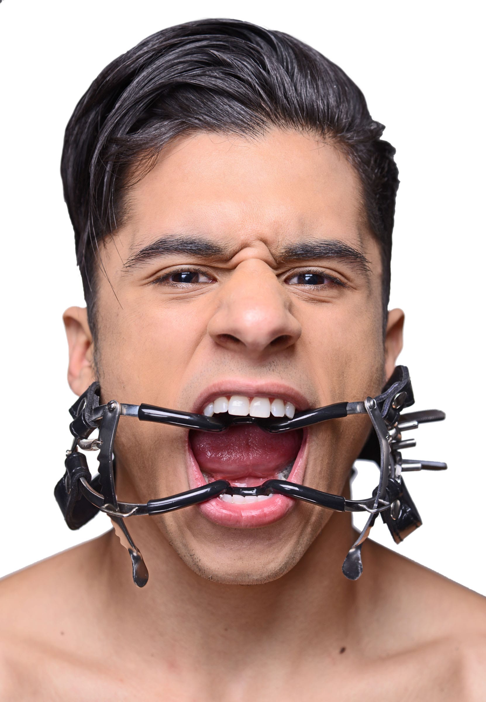 Master Series Ratchet Style Jennings Mouth Gag with Strap