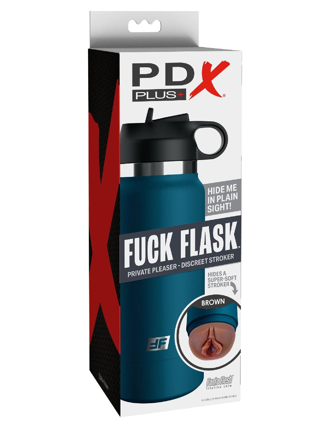 Masturbation Sleeves Fuck Flask - Private Pleaser - Blue Bottle - Brown