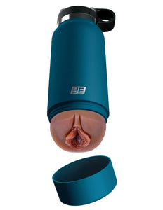 Masturbation Sleeves Fuck Flask - Private Pleaser - Blue Bottle - Brown