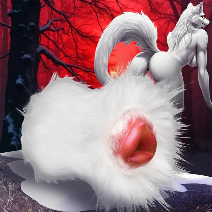 Masturbation Sleeves Snow She-Wolf Silicone Stroker - White