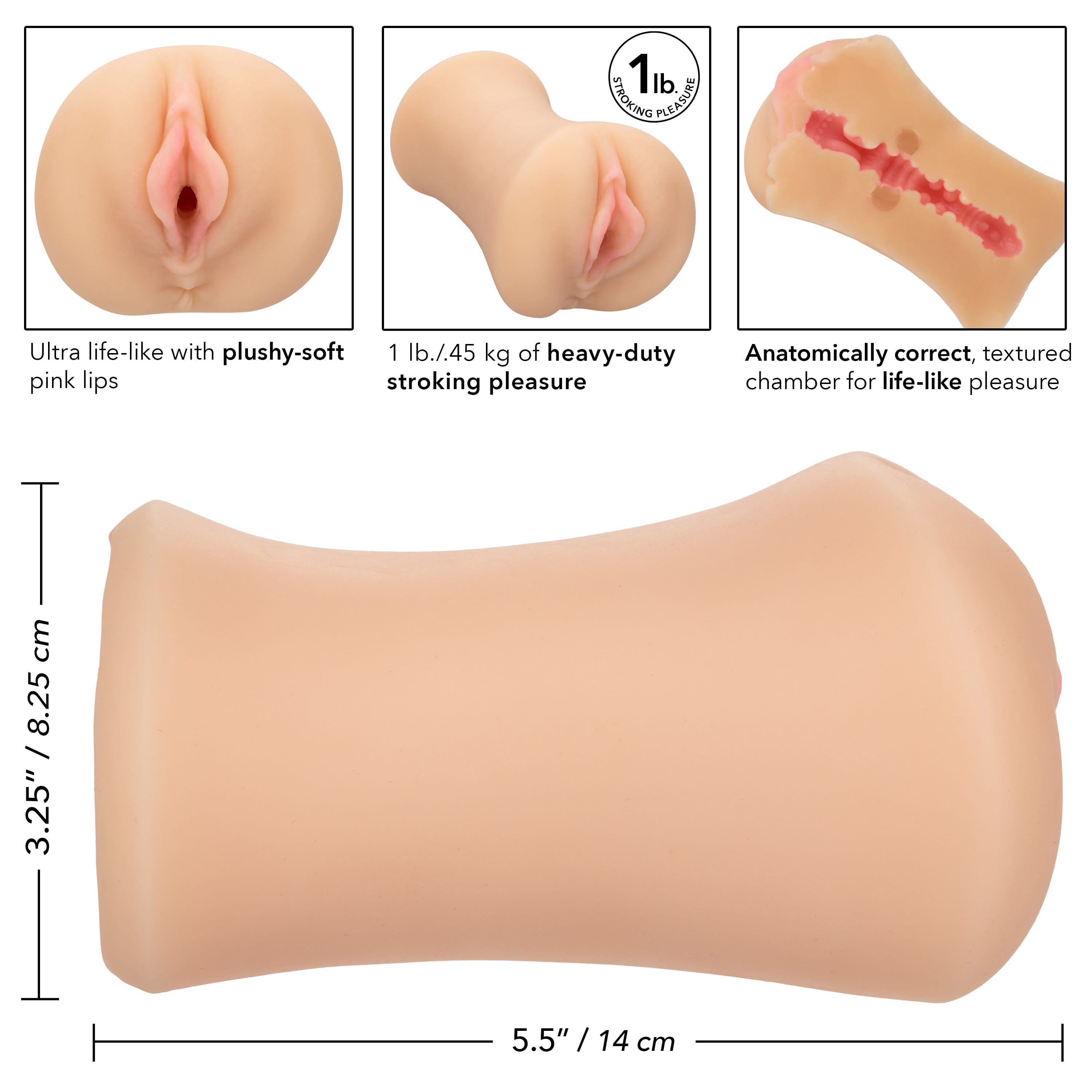 Masturbation Sleeves Stroke It Tight Pussy - Ivory