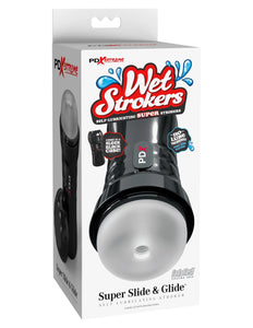 Masturbation Sleeves Wet Strokers - Super Slide and Glide - Frosted