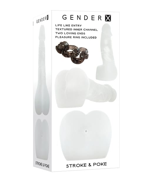 Masturbator Kits & Sets Gender X Stroke & Poke - Clear