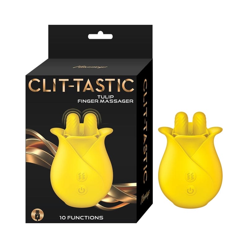 Masturbators - Clitoral Clit-Tastic Tulip Finger Massager Yellow