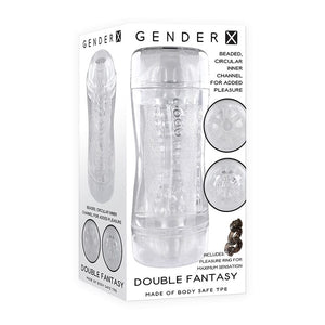 MASTURBATORS GX DoubleFantasy DualEntry Stroker Clear