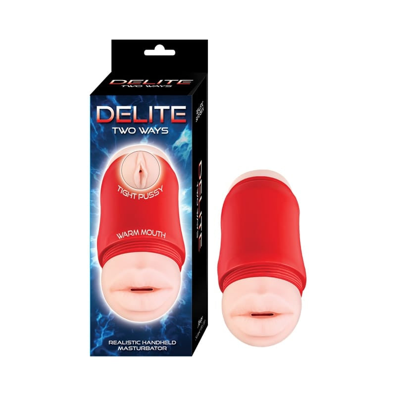 Masturbators - Pocket Pals & Strokers Delite Two Ways Mouth&Vagina Whte