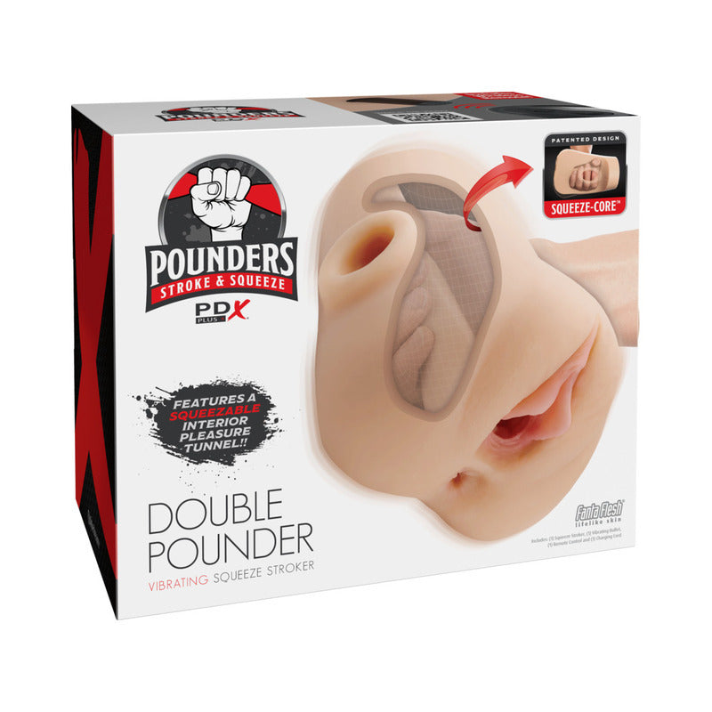 Masturbators - Pocket Pals & Strokers PDX Plus Double Pounder Vib Squ Strok Li
