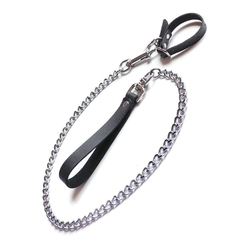 Men - Cock Rings KL Buckling Cock Ring/Chain Leash Set