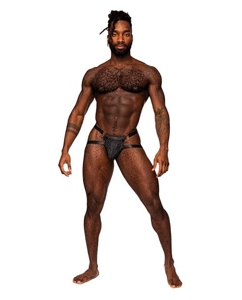 Men's Rude Awakening Mesh Ring Jock Black L/XL