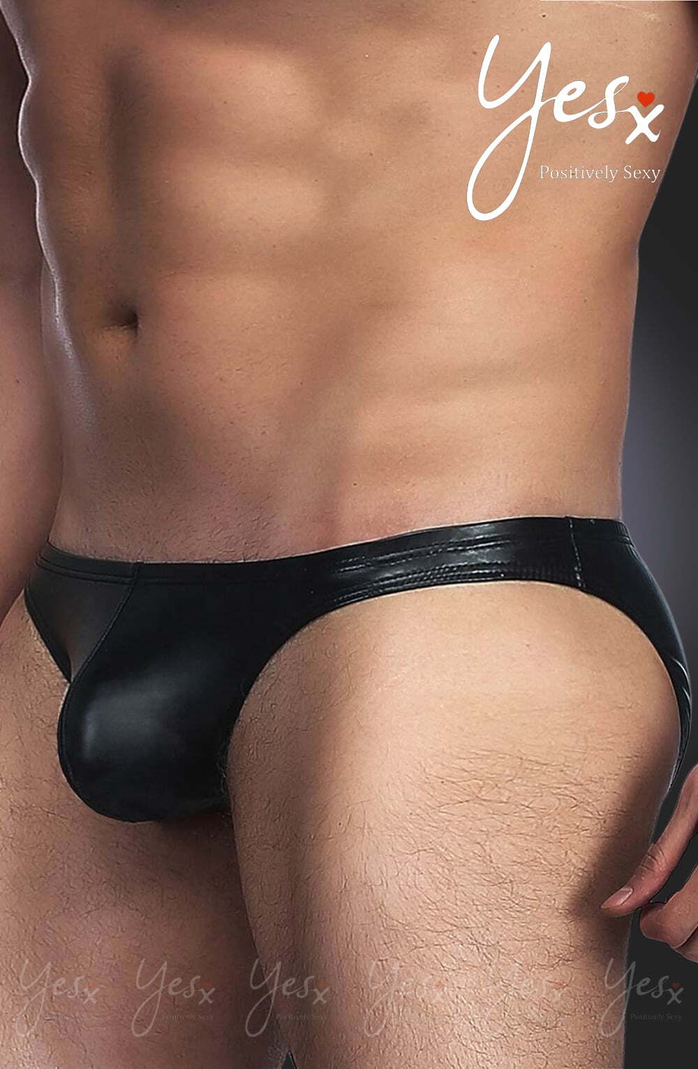 Men's YesX YX969 Men's Brief Black