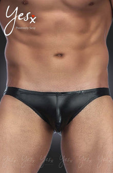 Men's YesX YX969 Men's Brief Black