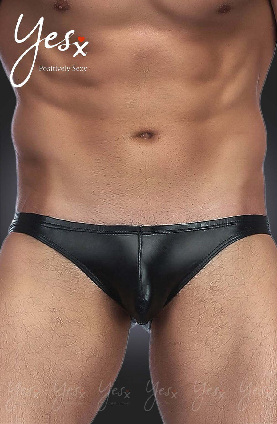 Men's YesX YX969 Men's Brief Black