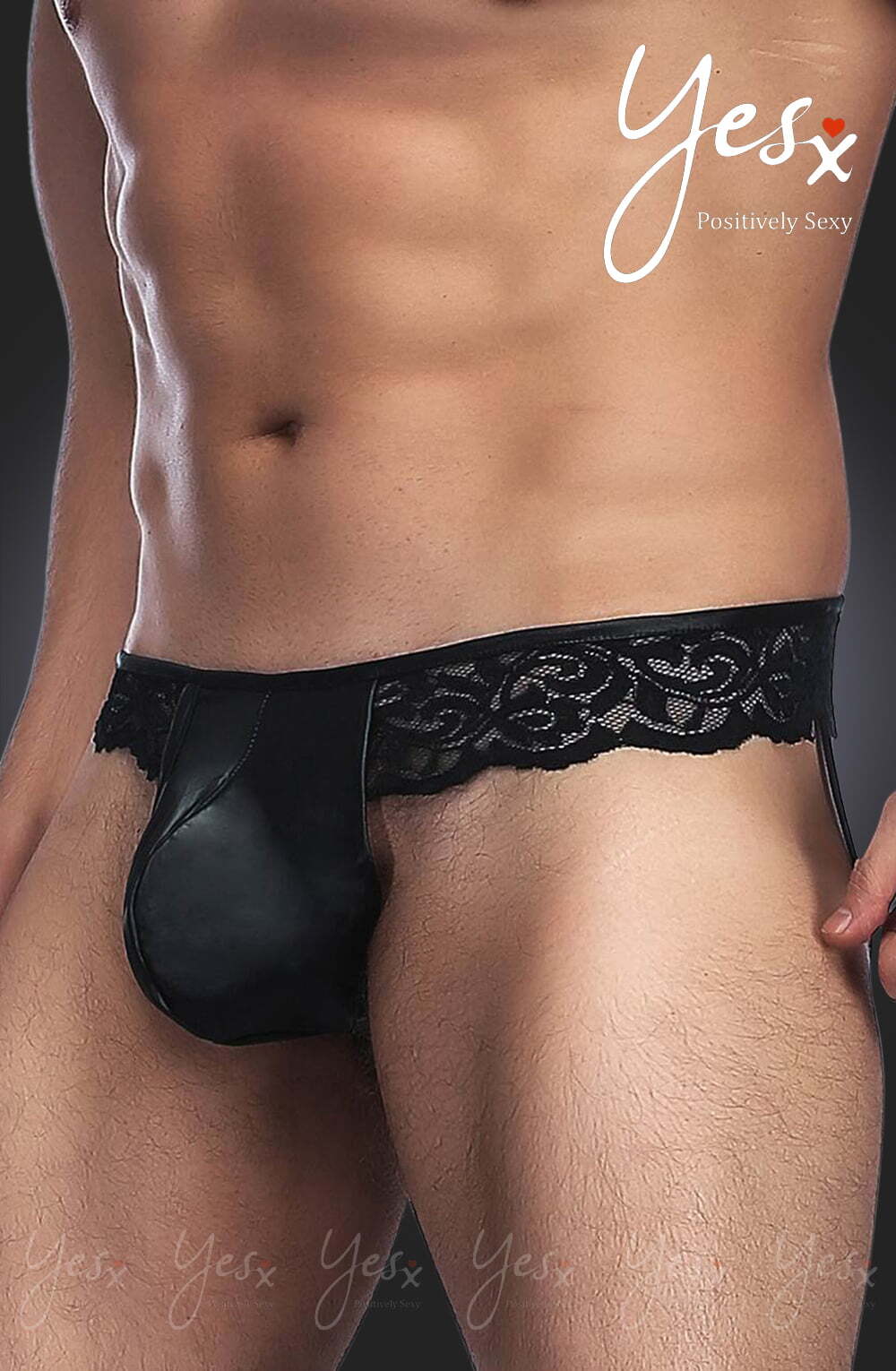Men's YesX YX970 Men's Brief Black