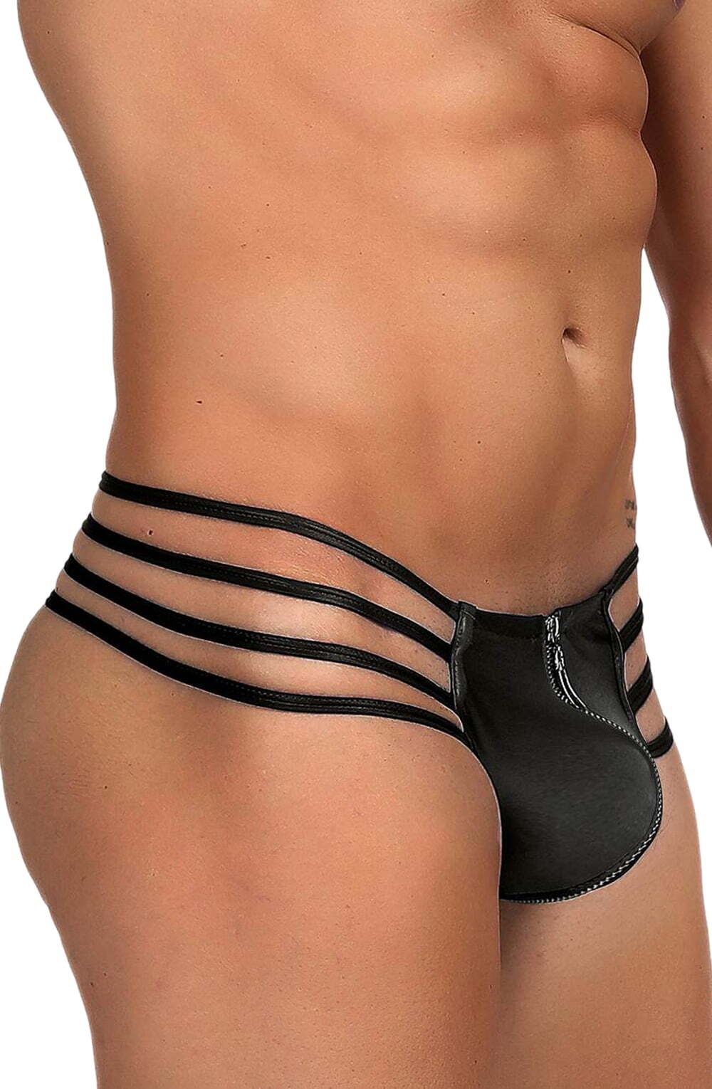 Men's YesX YX971 Men's Thong Black