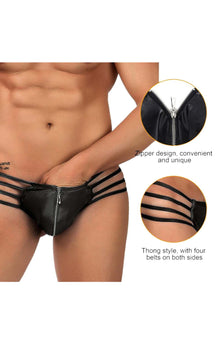 Men's YesX YX971 Men's Thong Black