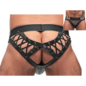 Men - Underwear MP Black Ice Lace Up Moonshine Blk L/XL