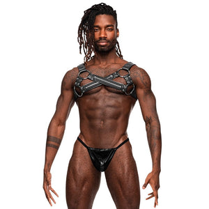 Men - Underwear MP Leather Men's Virgo Black OS