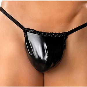 Men - Underwear MP Liquid Onyx Posing Strap Black 1SZ
