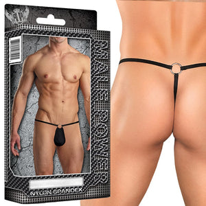 Men - Underwear MP Nylon Spandex Front Ring Gstr Blk 1SZ
