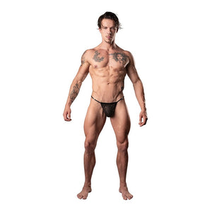 Men - Underwear MP Show Stopper PosingStrap SilvMesh OS