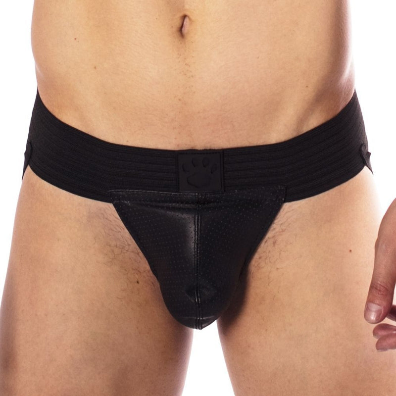 Men - Underwear Prowler RED Hole Punch Jock Black Medium