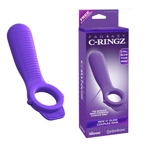 Men - Vibrating Cock Rings FCR - Ride N Glide Couples Ring