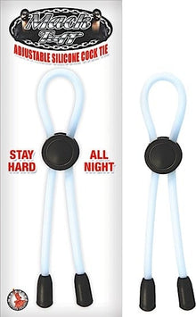 Mens Cock & Ball Gear Mack tuff adjustable silicone cock tie clear