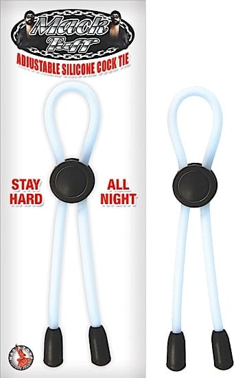 Mens Cock & Ball Gear Mack tuff adjustable silicone cock tie clear