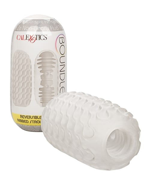 Miscellaneous Masturbators Boundless Reversible Ribbed Stroker - White