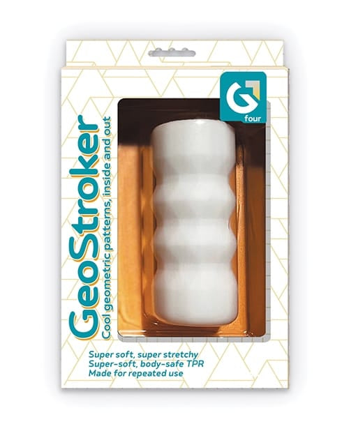 Miscellaneous Masturbators GeoStroker Four 5" Ultra-Soft Stroker - White