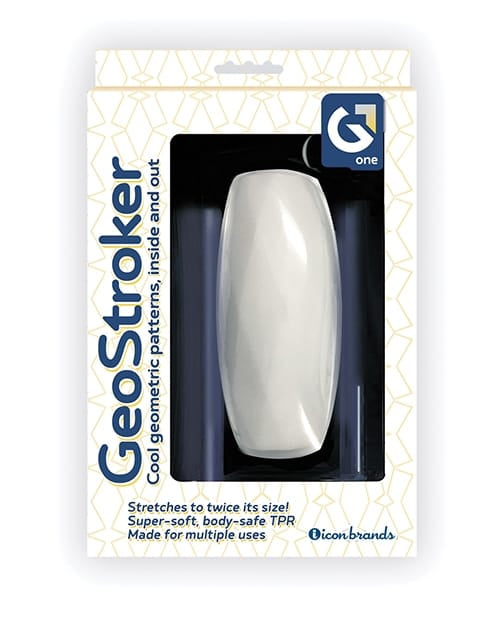 Miscellaneous Masturbators GeoStroker One 5" Ultra-Soft TPR Stroker - White