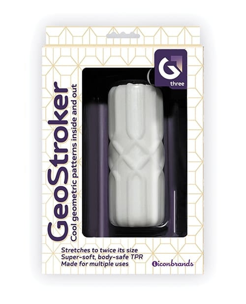 Miscellaneous Masturbators GeoStroker Three 5" Ultra-Soft TPR Stroker - White