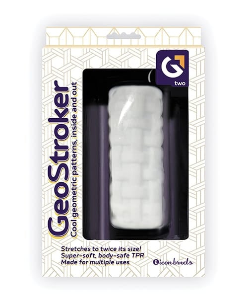 Miscellaneous Masturbators GeoStroker Two 5" Ultra-Soft TPR Stroker - White
