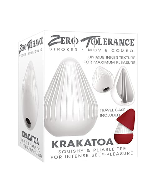 Miscellaneous Masturbators Zero Tolerance Krakatoa Stroker - White