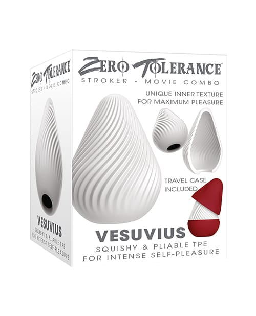 Miscellaneous Masturbators Zero Tolerance Vesuvias Stroker - White
