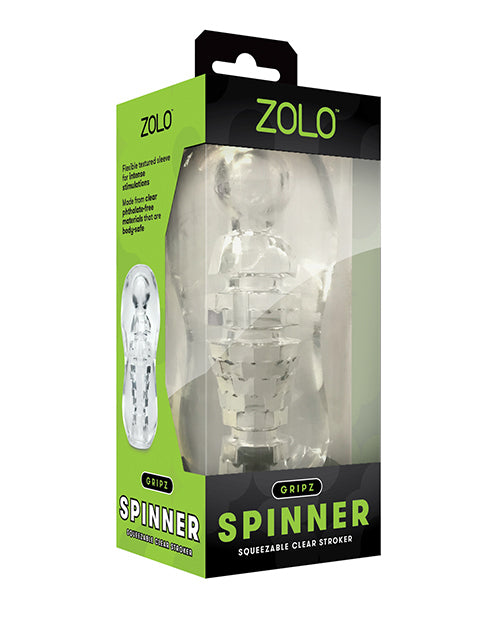 Miscellaneous Masturbators ZOLO Gripz Spinner Stroker - Clear