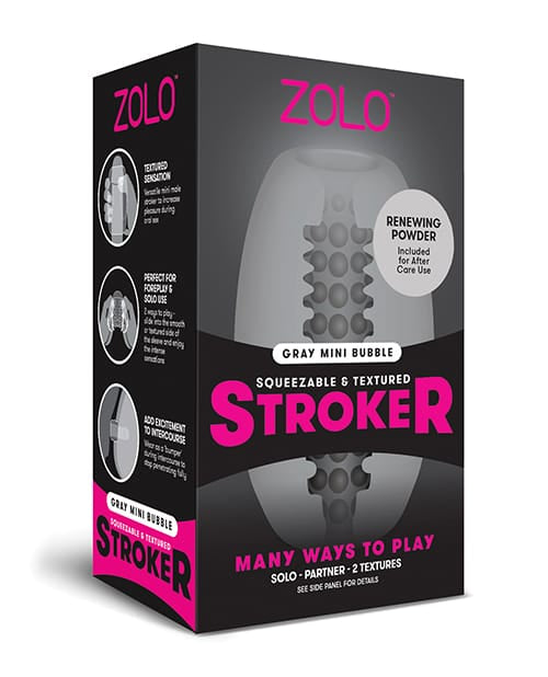 Miscellaneous Masturbators ZOLO Mini Bubble Stroker - Gray