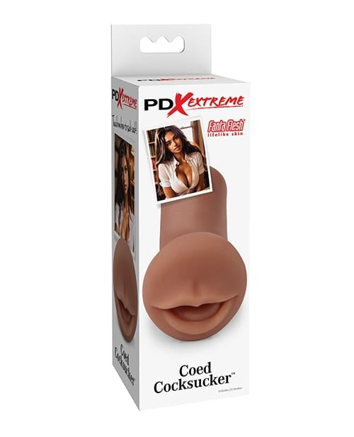 Mouth Shaped Masturbators PDX Extreme Coed Cocksucker - Brown