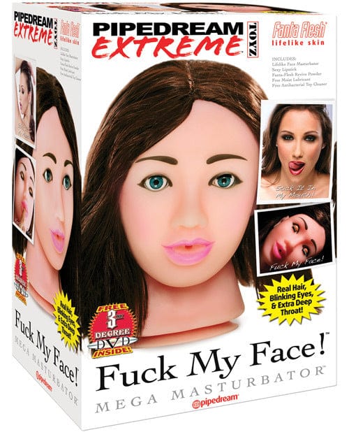 Mouth Shaped Masturbators PDX Extreme Full-Head Mouth-Style Masturbator - Brunette