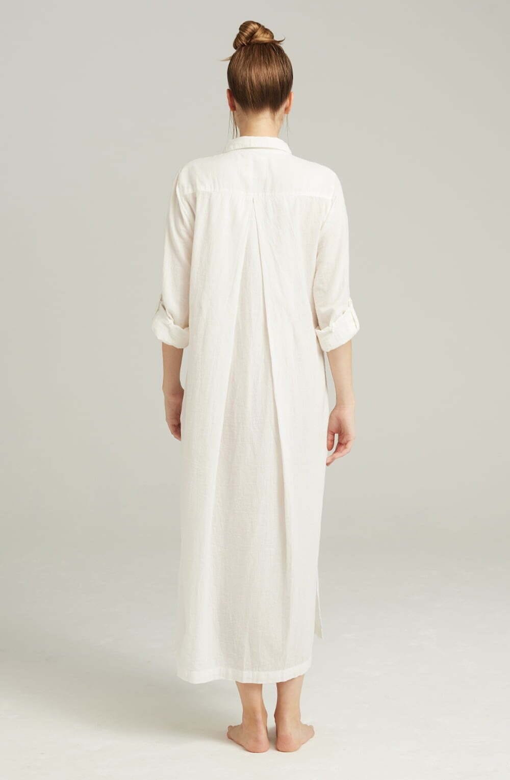 Nightdresses The Maxi Shirt Organic Cotton White