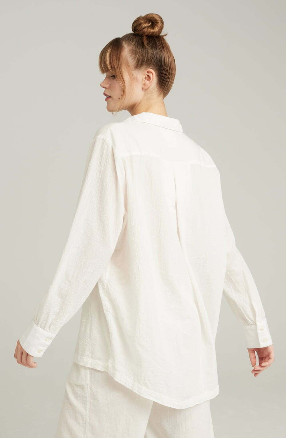 Nightdresses The Midi Shirt Organic Cotton White